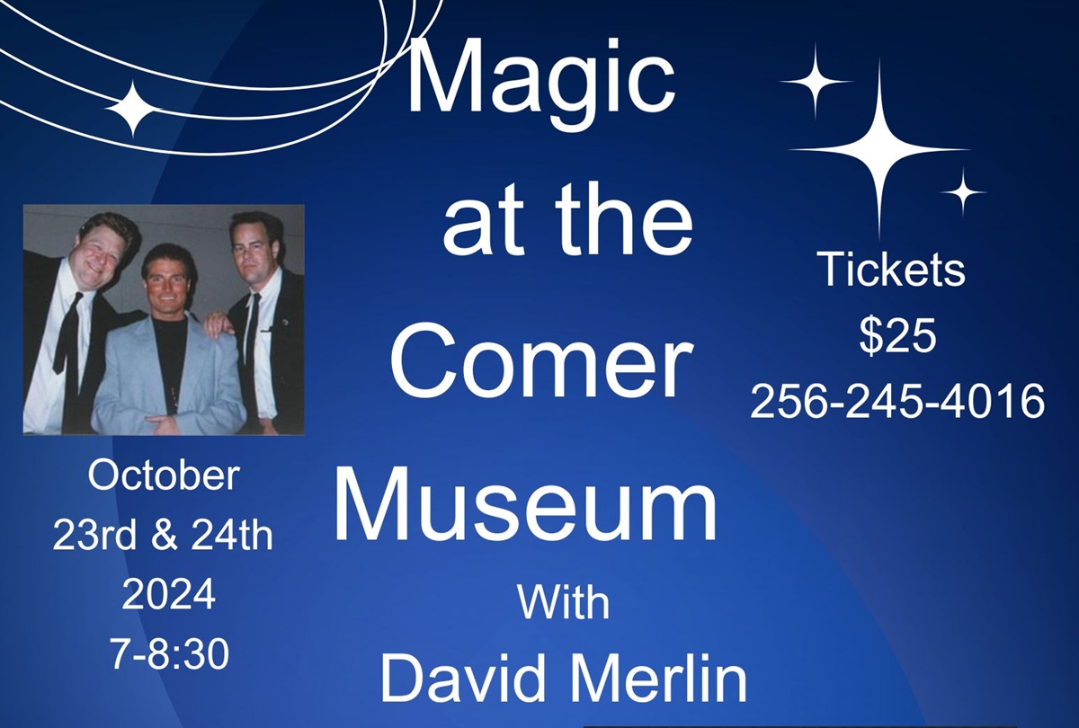 Hometown celebrity brings a pair of magical events to the Comer Museum