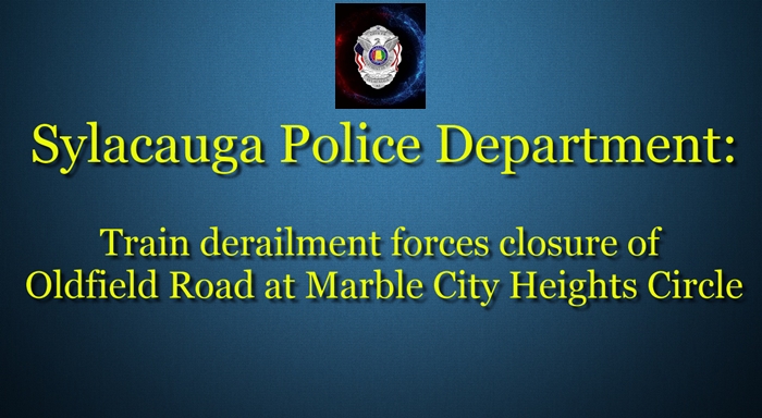 Train derailment forces road closure in Oldfield area of Sylacauga